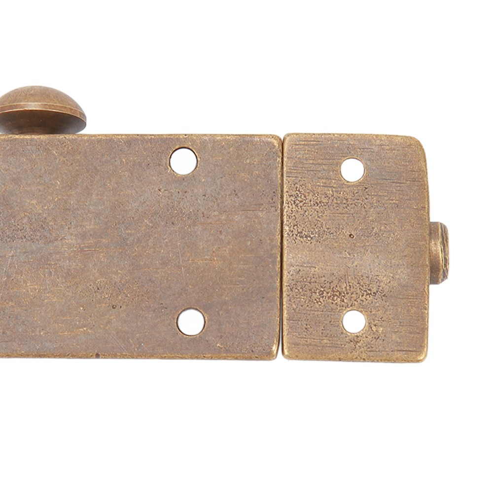 Barrel Bolt Slide - Vintage Brass Barrel Bolt Latch High