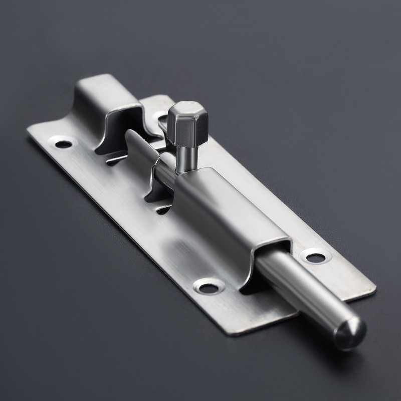 Barrel Bolt Slide - 1Pc 3/4/5 Inch Long Silver Stainless