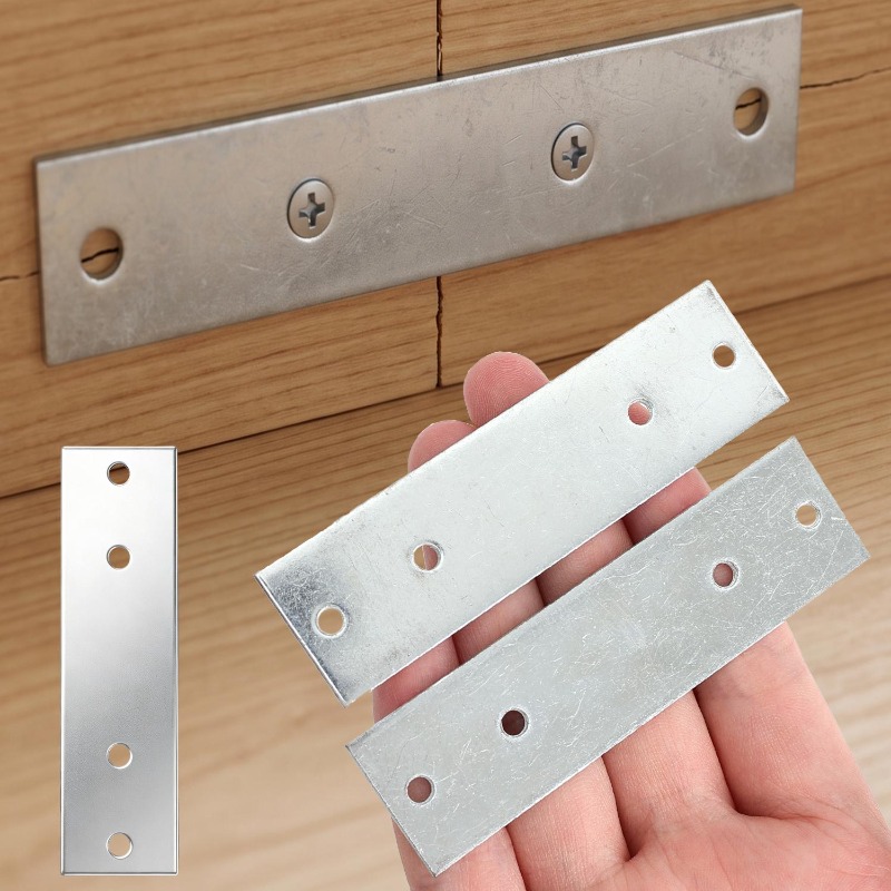 Furniture And Hardware Supplies - 6/1PCS Heavy Duty Straight Brace Brackets