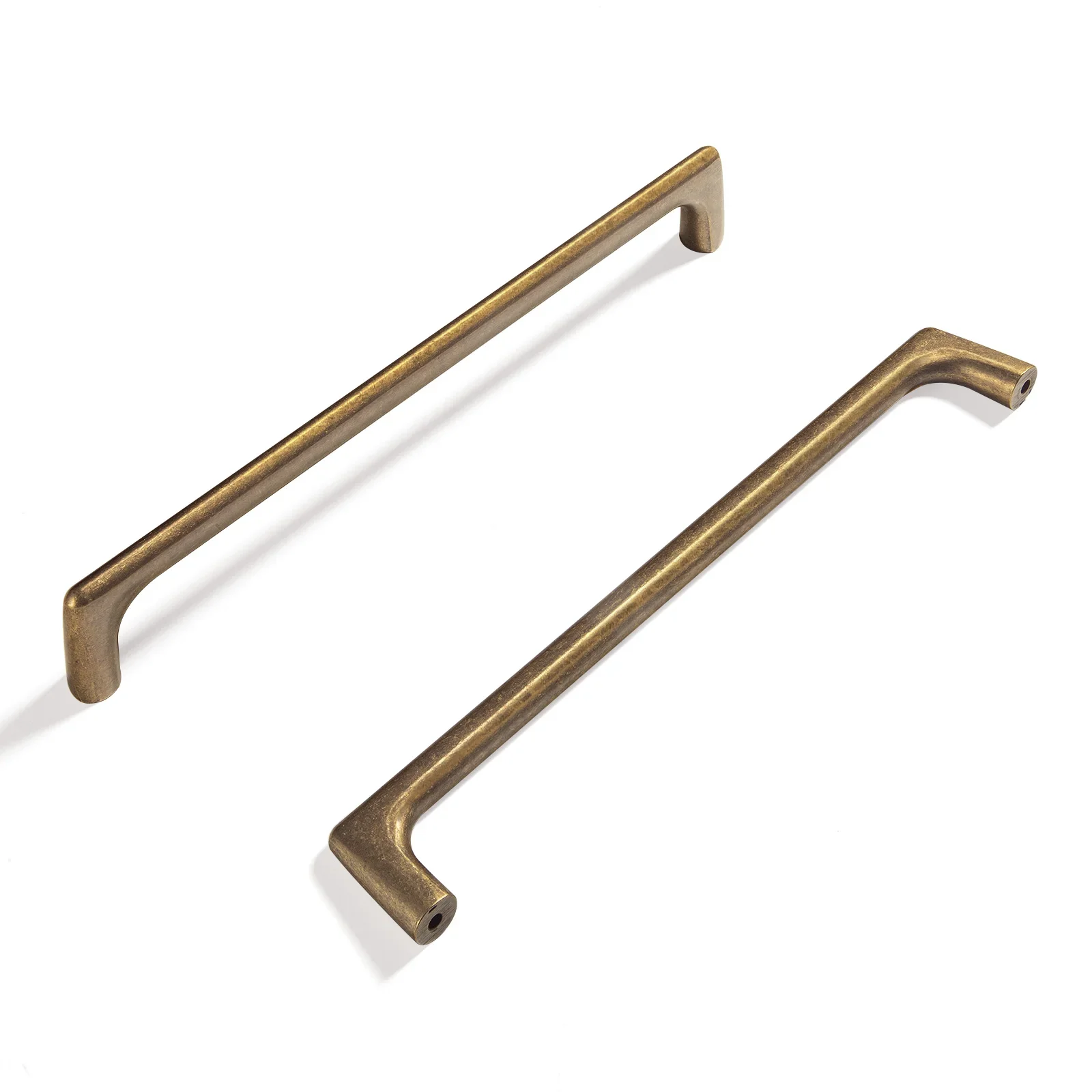 Vintage Furniture Hardware Pulls - Antique Brass Arch Cabinet Pulls Burnished