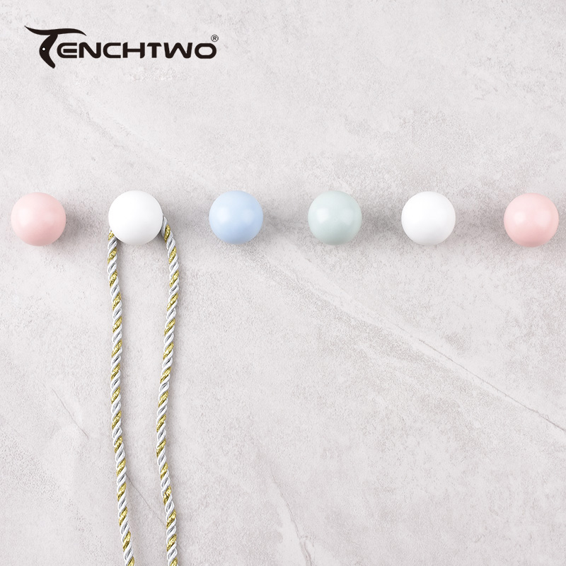 Round Ceramic Hook Clothes Han - Furniture Hardware Manufacturer review and price