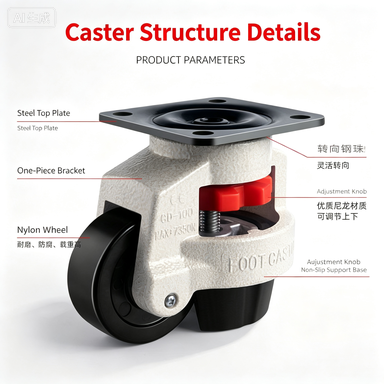 Heavy Duty Leveling Caster 40F - Furniture Leveling Hardware review and price
