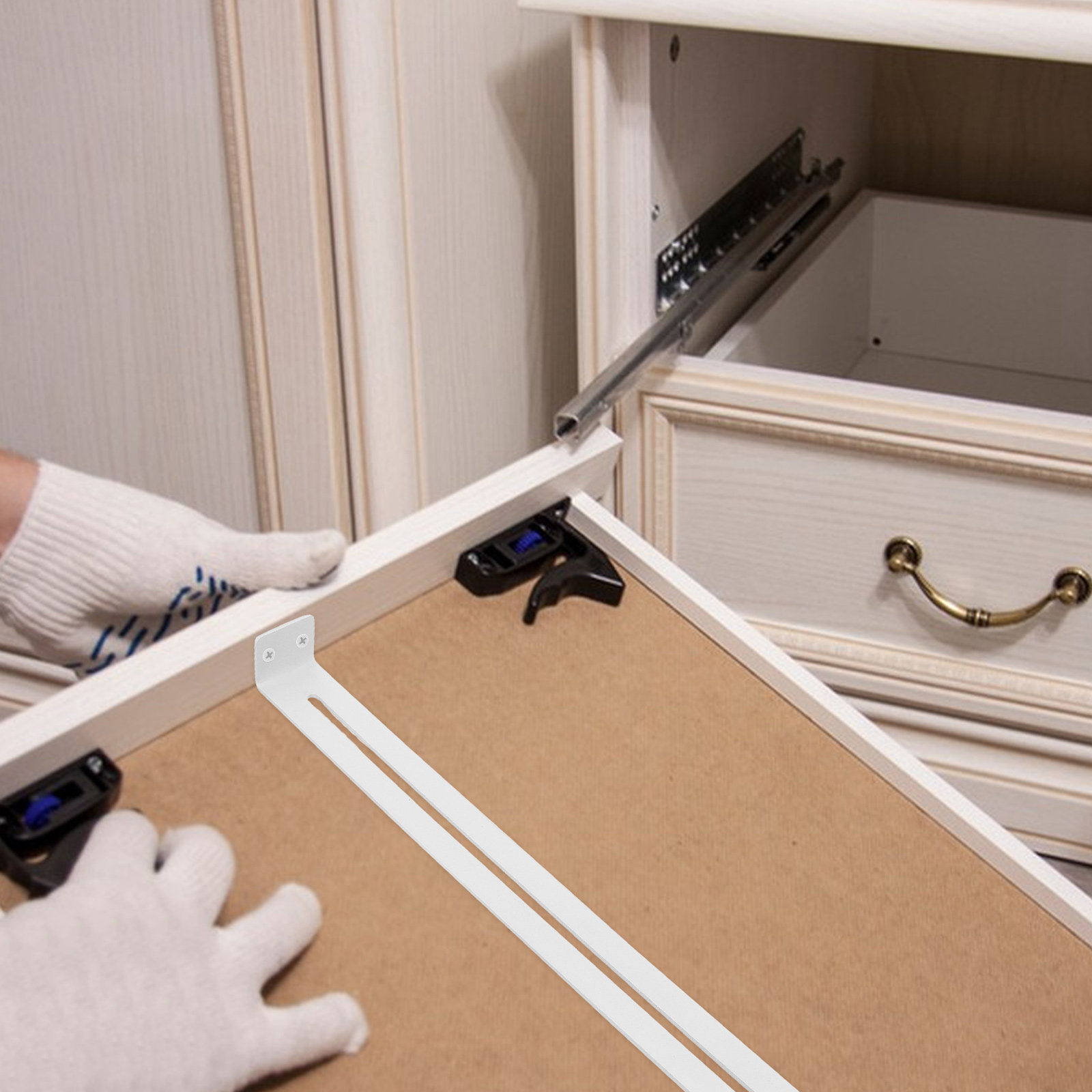 2Pcs Drawer Support Brackets K - Furniture Hardware Repair review and price