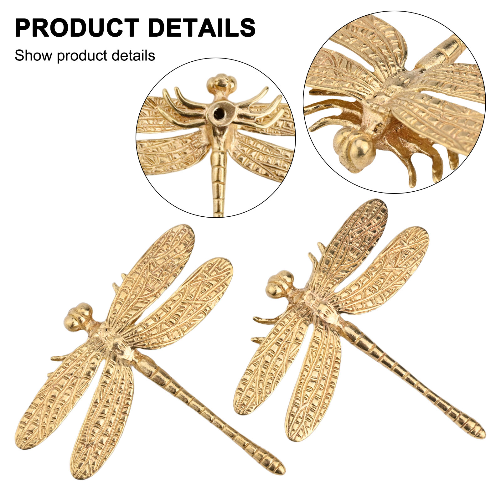 2Pcs Retro Butterfly/Dragonfly - Furniture Hardware Brass review and price