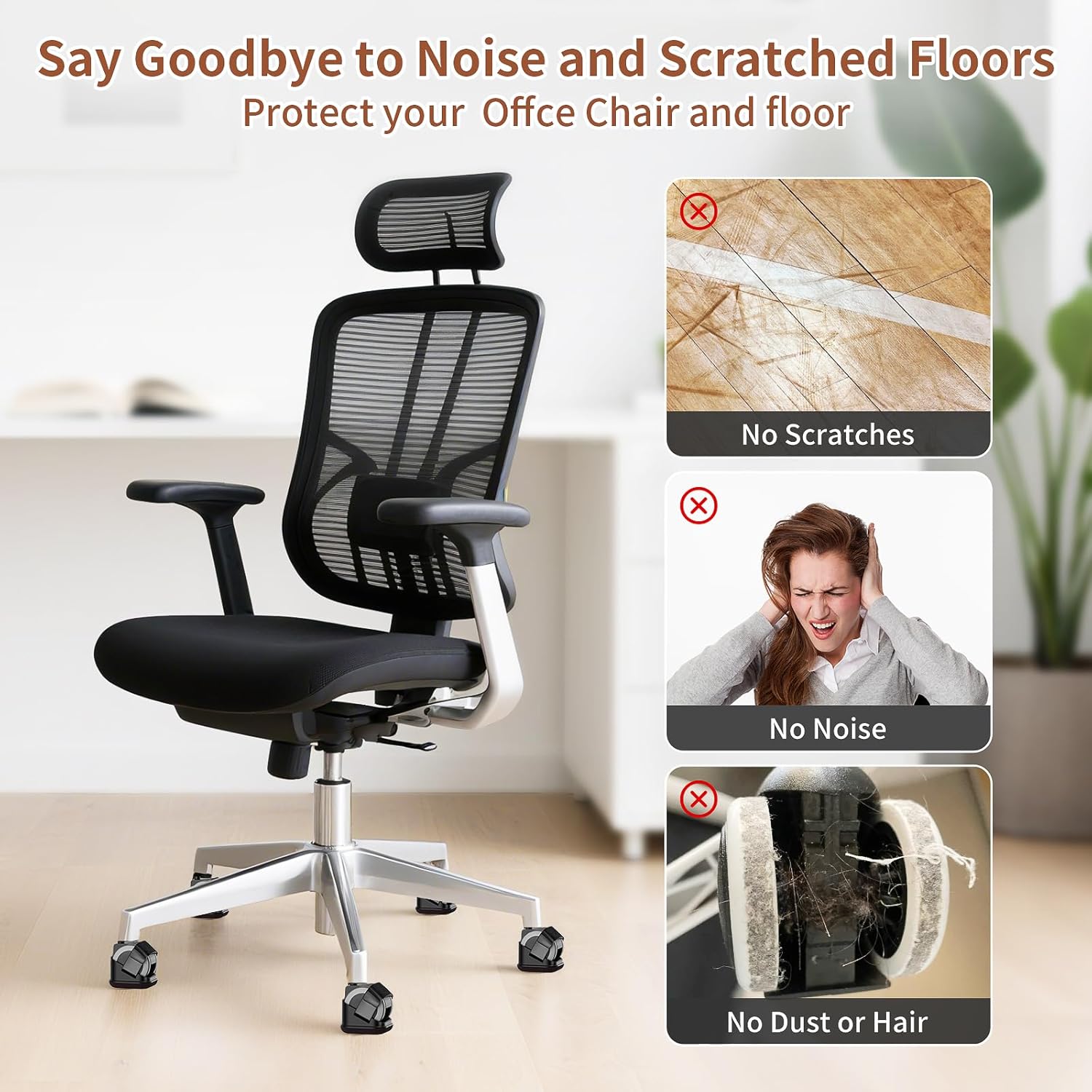 5PCS Chair Leg Protectors Offi - Furniture Hardware Legs review and price