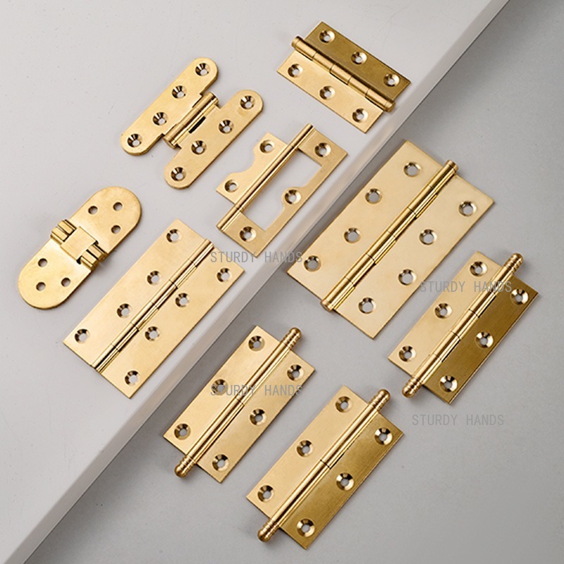10pcs Brass Hinges, Gold Hinge - Furniture Hardware Brass review and price