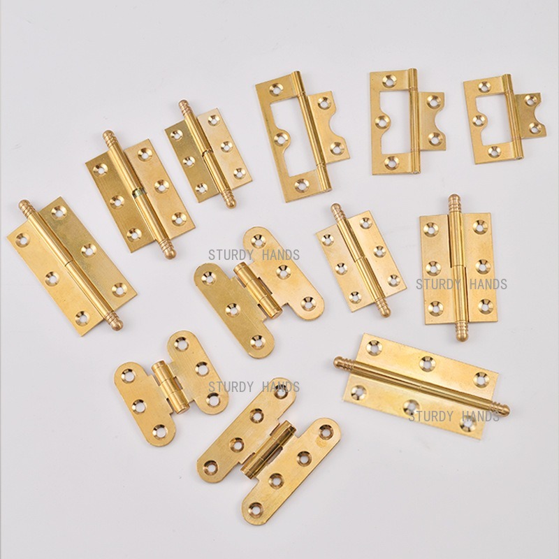 10pcs Brass Hinges, Gold Hinge - Furniture Hardware Brass review and price