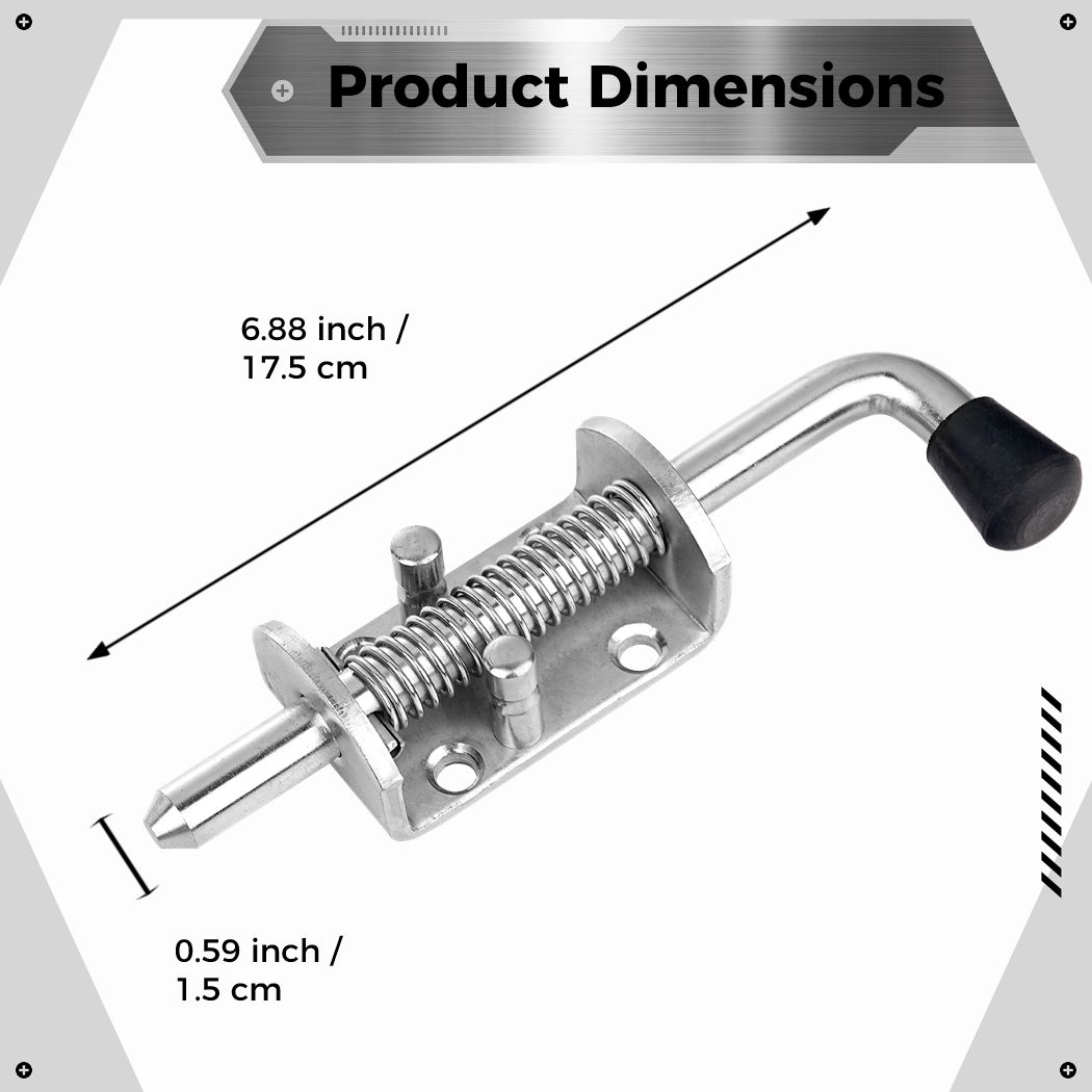 2Pcs Spring Loaded Latch Pin S - Barrel Bolt Slide review and price