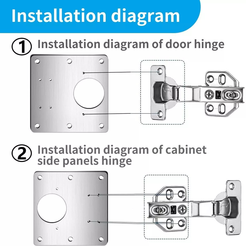 2/10Pcs Sets Hinge Repair Plat - Furniture Hardware Repair review and price