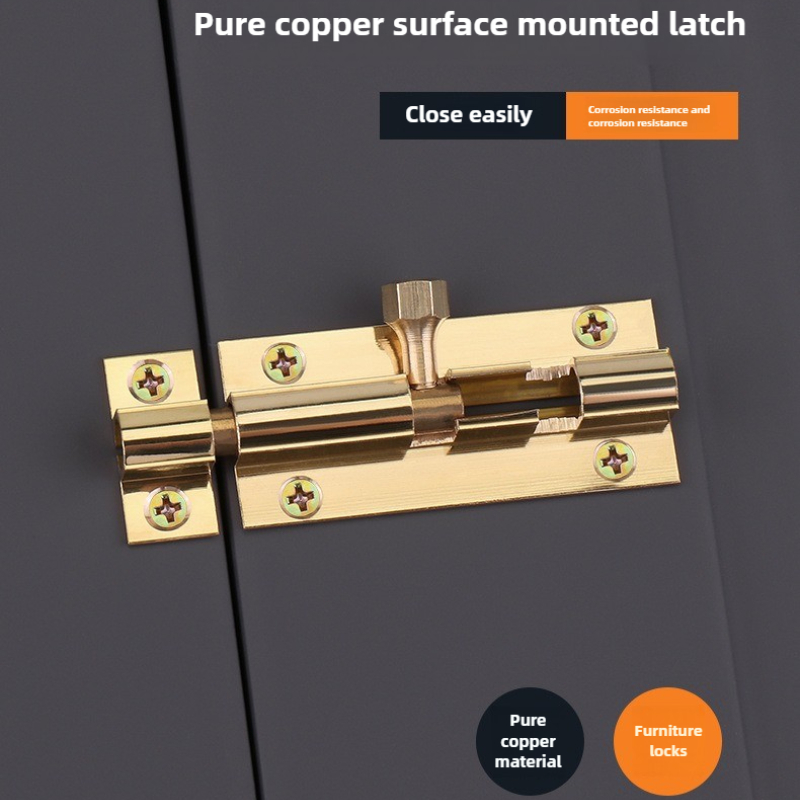 1PCS  Brass Doors Slide Latch  - Barrel Bolt Slide review and price