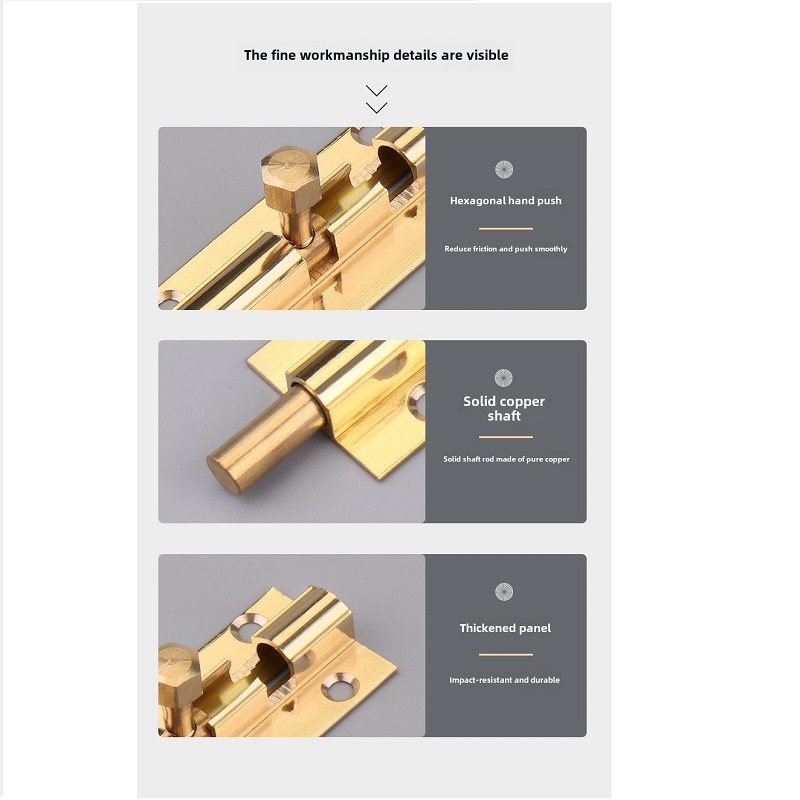 1PCS  Brass Doors Slide Latch  - Barrel Bolt Slide review and price