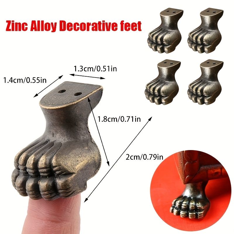 8pcs Antique Foot Brass Jewelr - Furniture Hardware Brass review and price