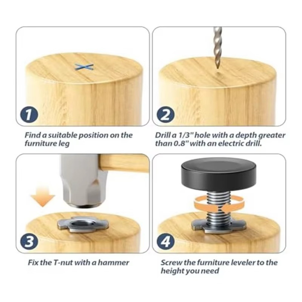 8PCS New Adjustable Furniture  - Furniture Leveling Hardware review and price