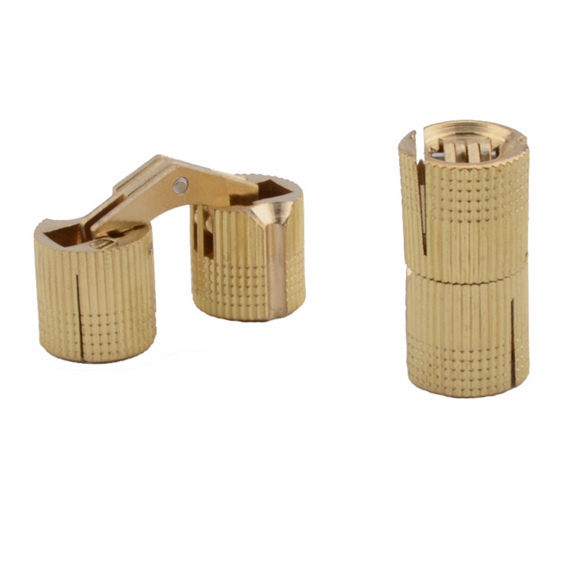 2pcs Copper Barrel Hinges Cyli - Furniture Hardware Brass review and price