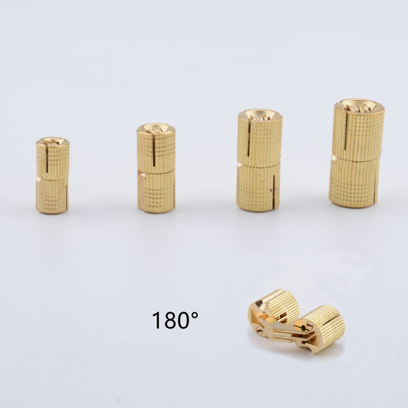 2pcs Copper Barrel Hinges Cyli - Furniture Hardware Brass review and price