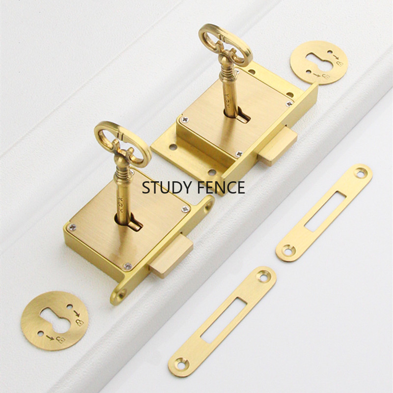 1PC Antique Metal Drawer Lock  - Furniture Hardware Brass review and price