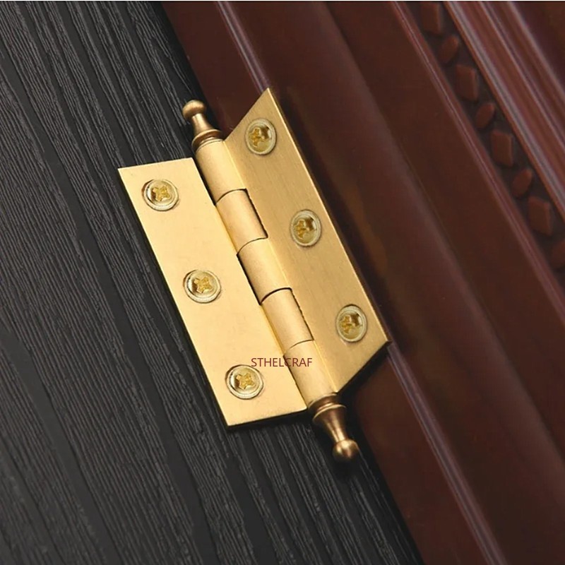 2pc Brass Cabinet Door Hinges  - Furniture Hardware Brass review and price