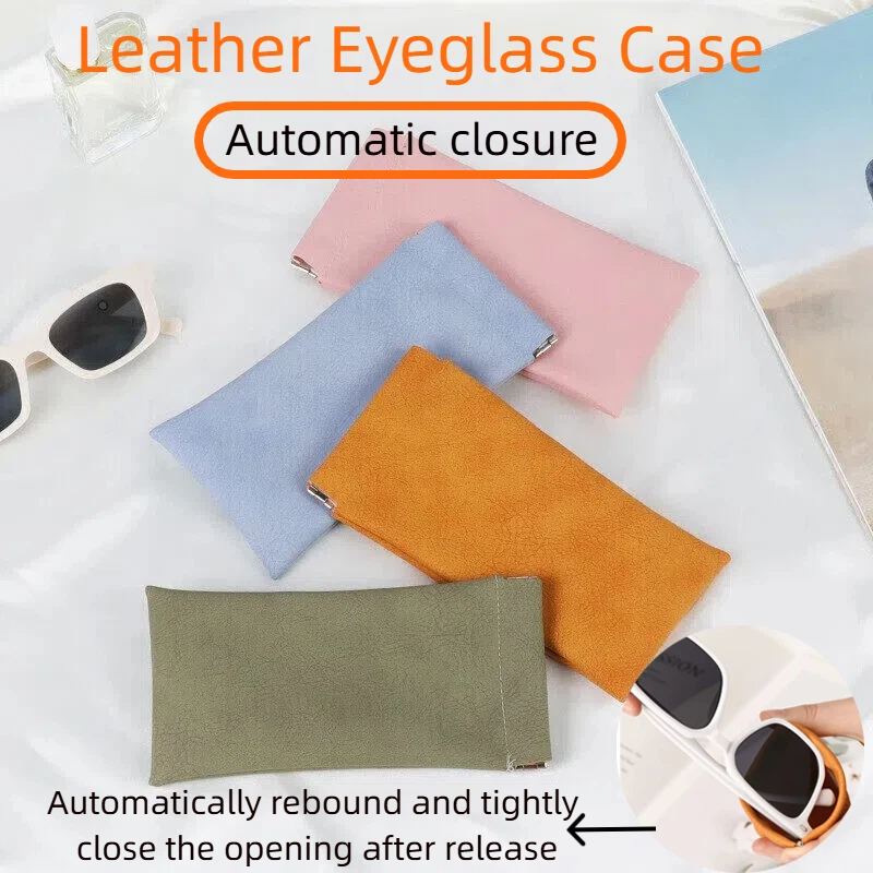 Unisex Leather Eyeglass Case P - Soft Close Hinge review and price