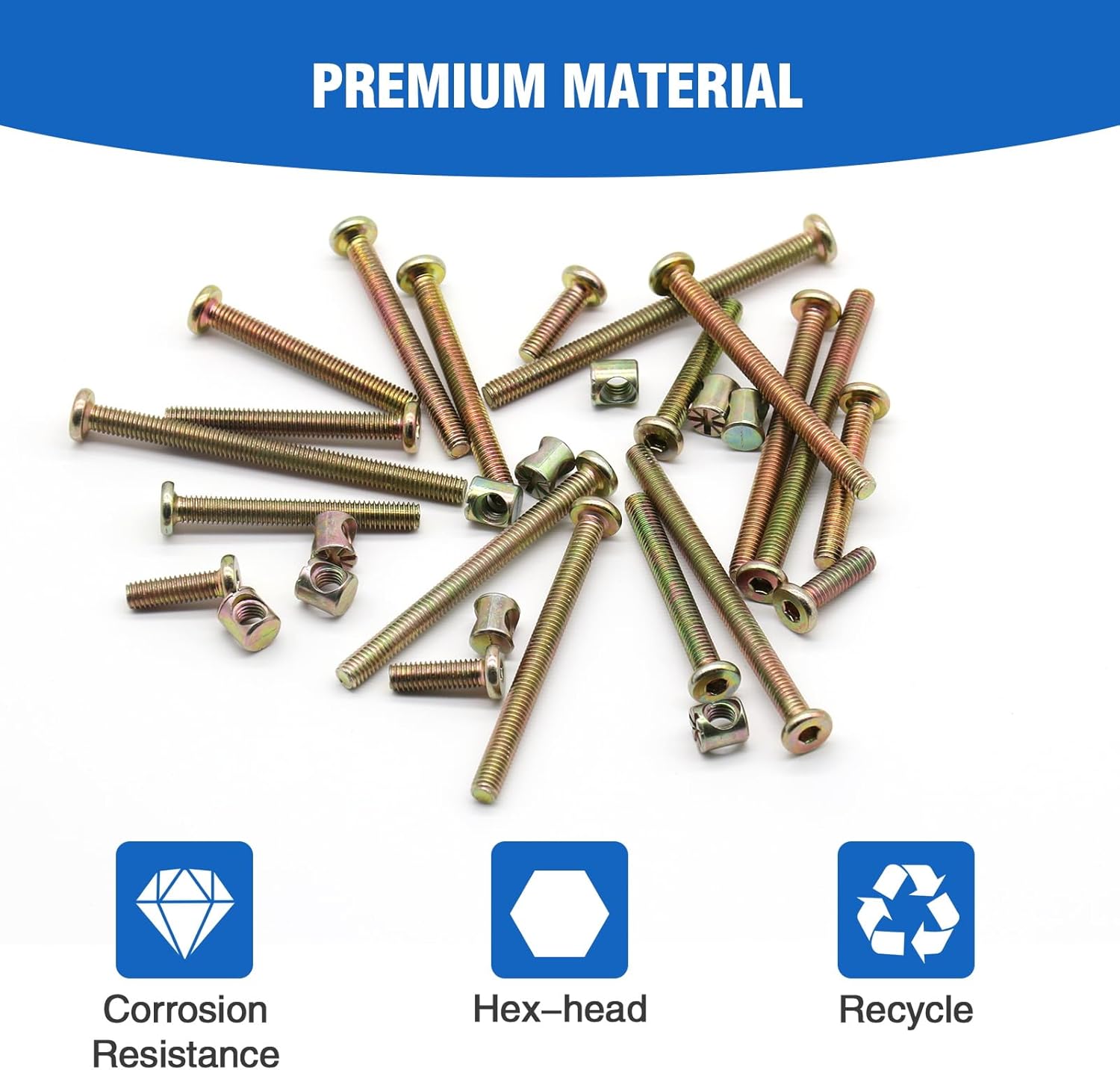 VKKM 25Pcs M6 Baby Crib Screws - Furniture Hardware Repair review and price