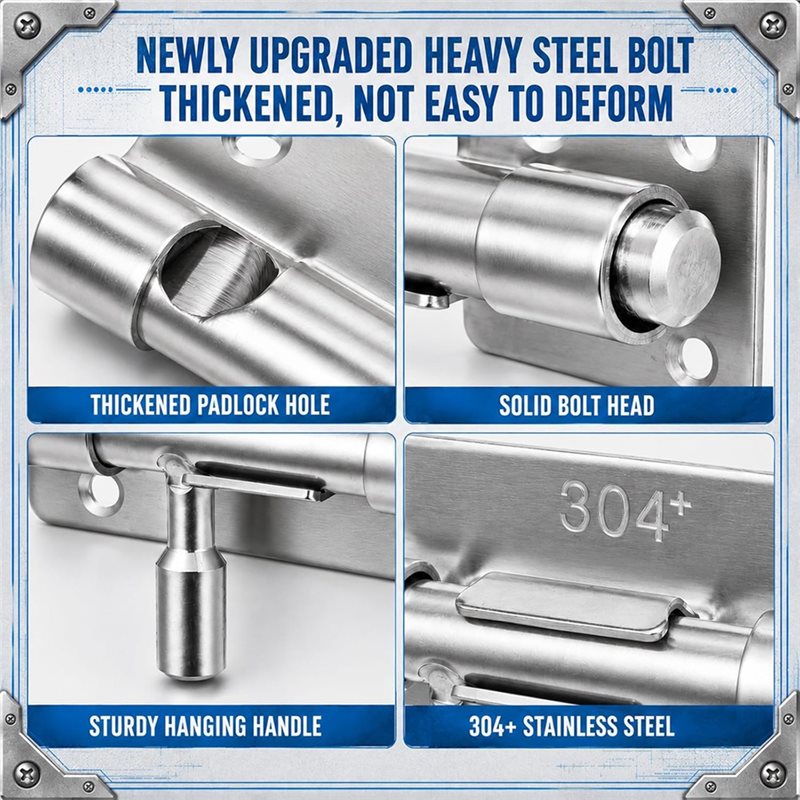 ABRU-For Shed Barn Fence Garag - Barrel Bolt Slide review and price