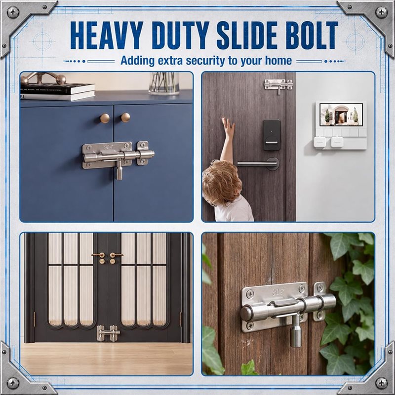 ABRU-For Shed Barn Fence Garag - Barrel Bolt Slide review and price