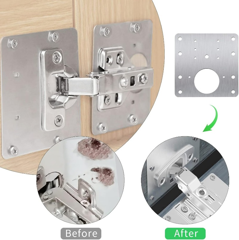 Cabinet Door Hinge Repair Plat - Furniture Hardware Repair review and price