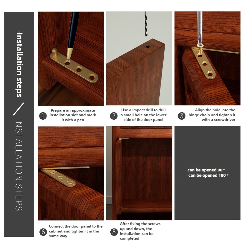 Pivot Hinge Copper 90/180 Degr - Furniture Hardware Brass review and price
