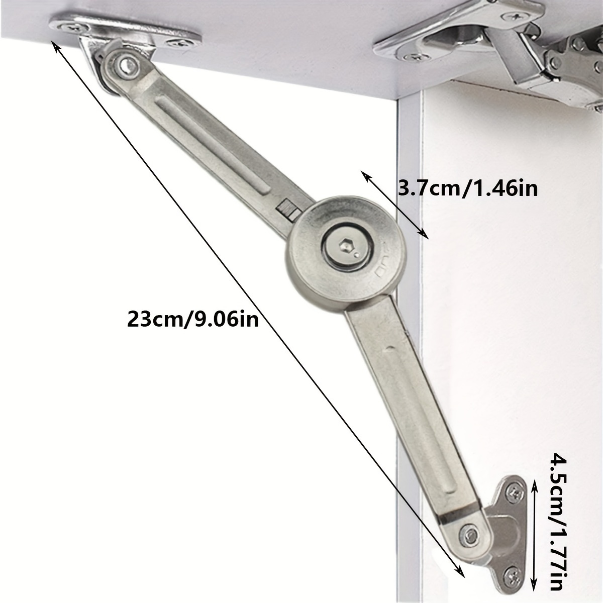 Lid Support Hinge in Satin Nic - Soft Close Hinge review and price