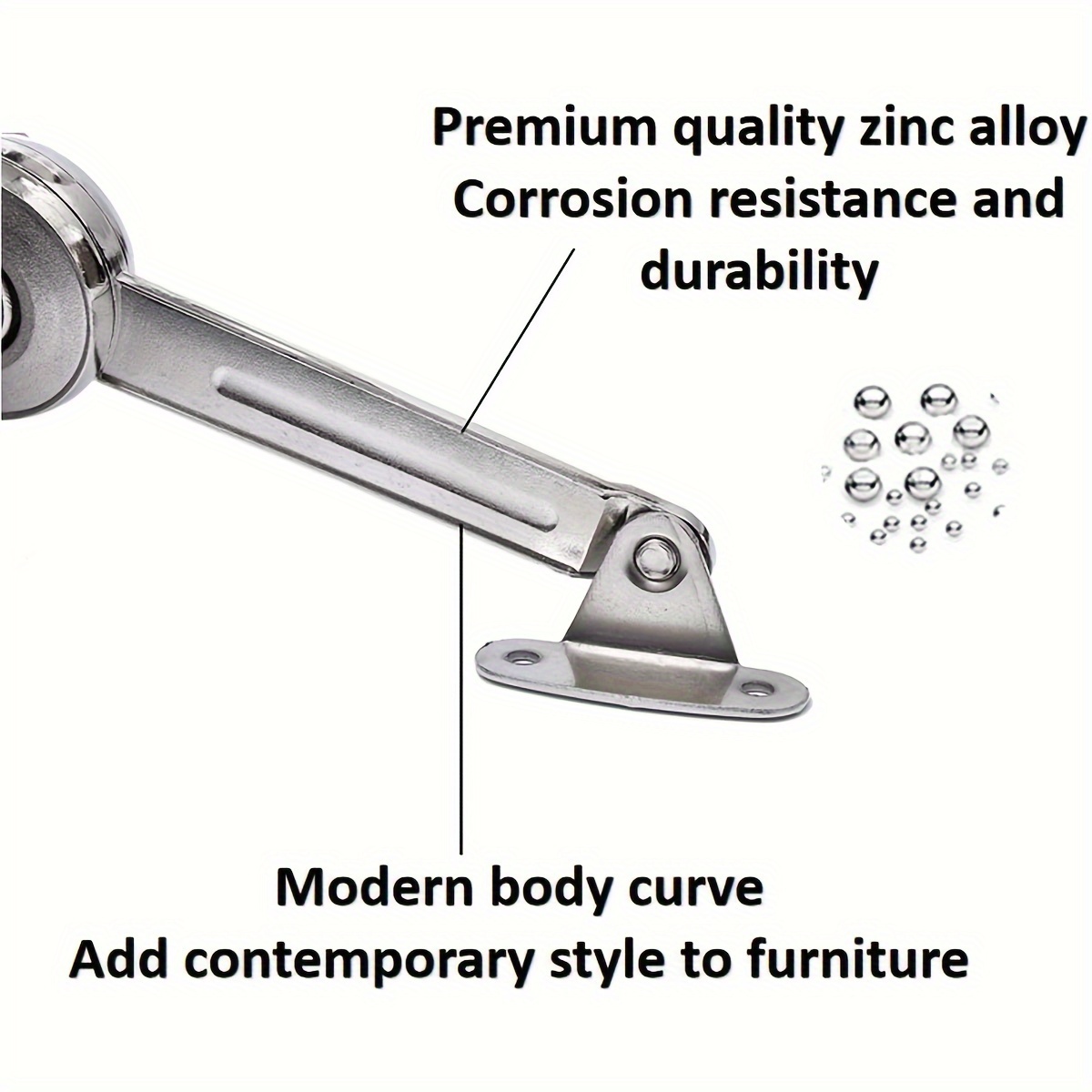 Lid Support Hinge in Satin Nic - Soft Close Hinge review and price