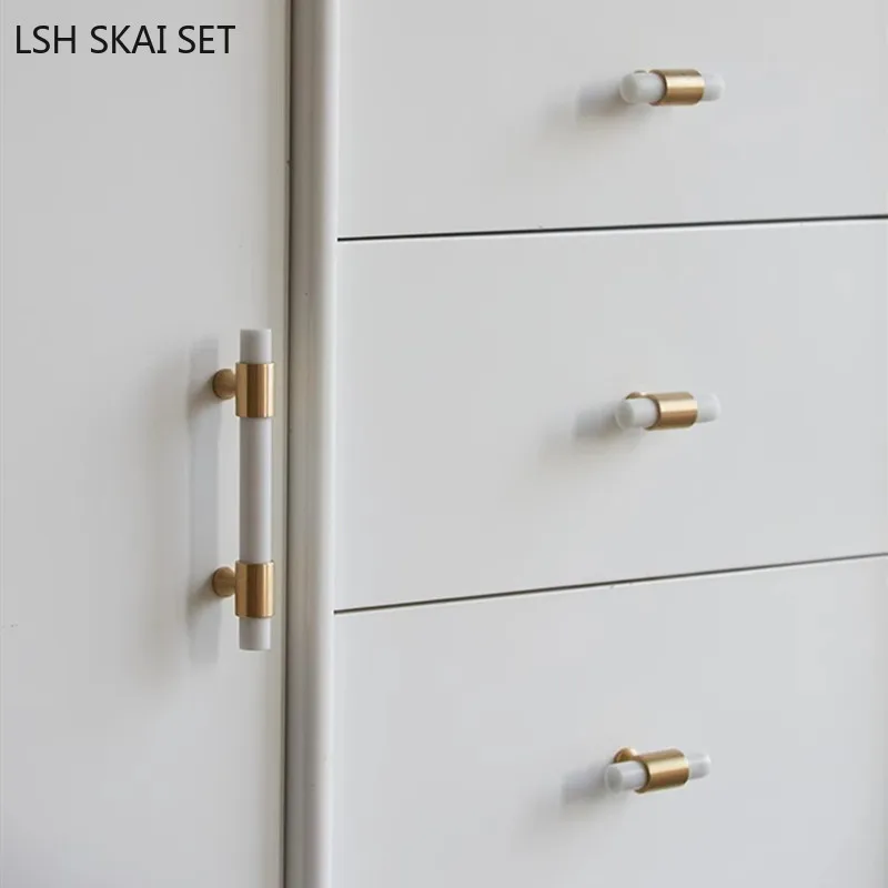 1Pc Marble Brass Handle Nordic - Furniture And Hardware Supplies review and price